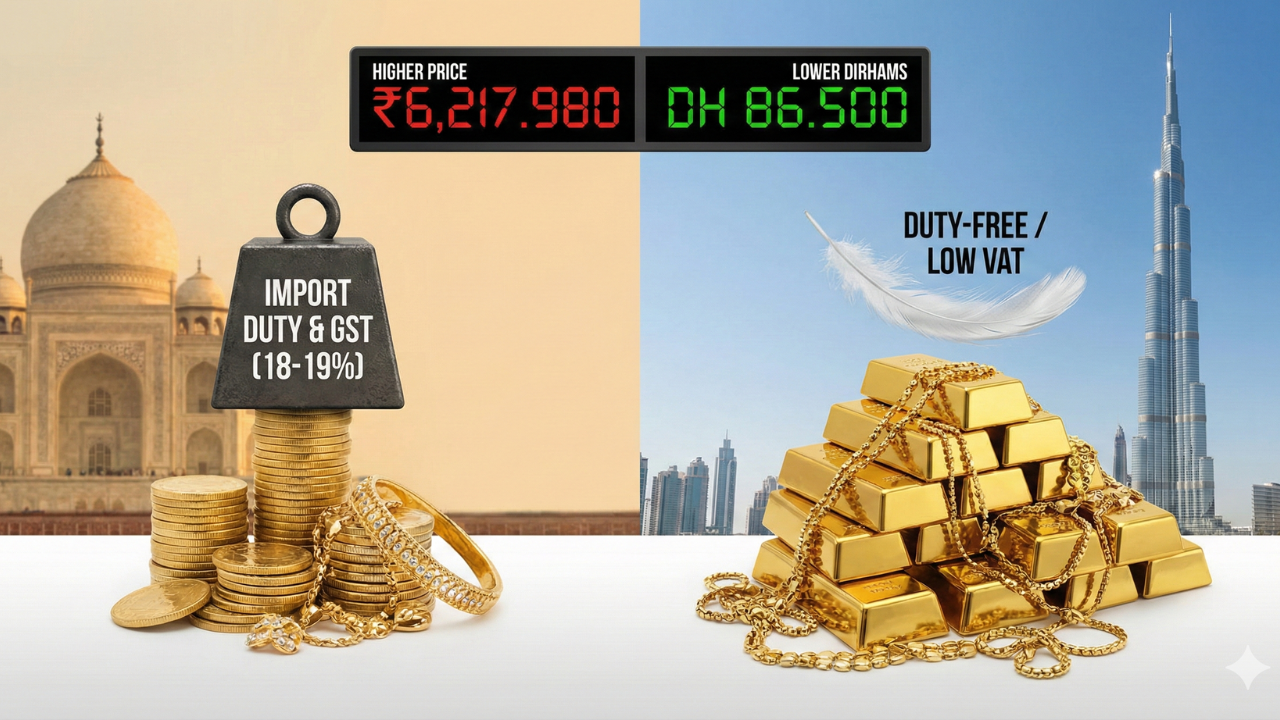 UAE Gold Prices vs India: Why Dubai Remains the Preferred Destination for Gold Buyers